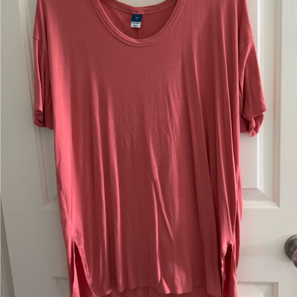 Old Navy Women's Coral Luxe Short Sleeve Tee